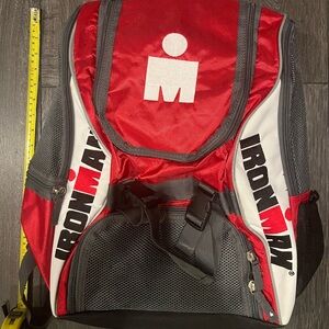 Iron Man TRIATHLON Red LOGO UNISEX Backpack ORIG $149+